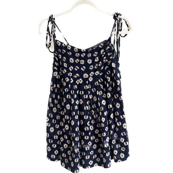 FREE PEOPLE REVOLVE BLUE PRINTED TUNIC - Picture 2 of 3